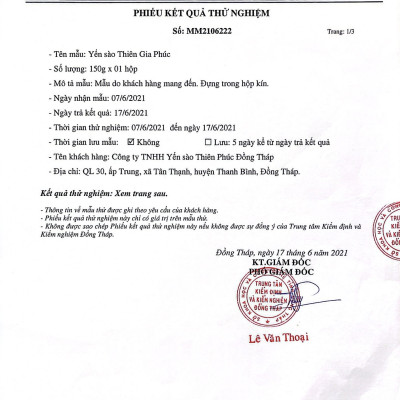 Yến 2 Tổ [Thiên Gia Phúc] 14g - Tặng kèm đường phèn, táo đỏ