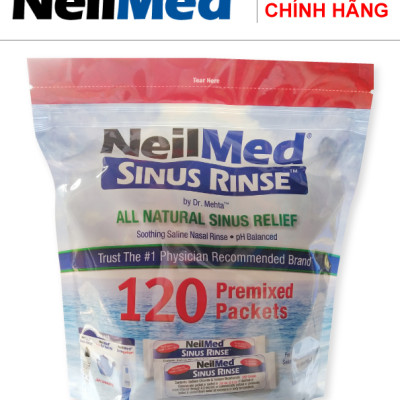 Gói Hỗn Hợp Muối Rửa Mũi Xoang Người Lớn NeilMed SinusRinse Adult Sachets - Xuất xứ Mỹ (Hộp 120 gói)