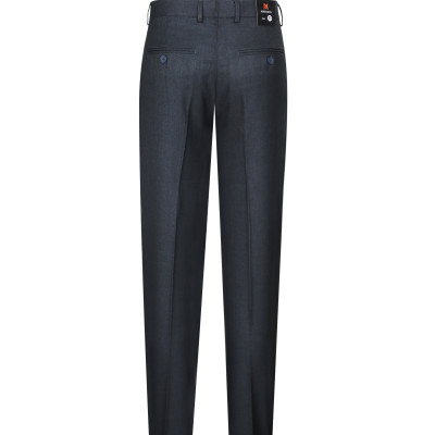 Quần tây nam không ply ống xuông vân xám đen Khatoco Q1M528R0-INMA054-2407-0