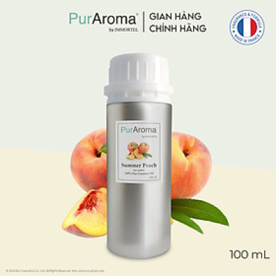 (Đậm Đặc | Chai Lớn) Tinh dầu HƯƠNG ĐÀO nguyên chất PurAroma by IMMORTEL - Chính hãng Pháp