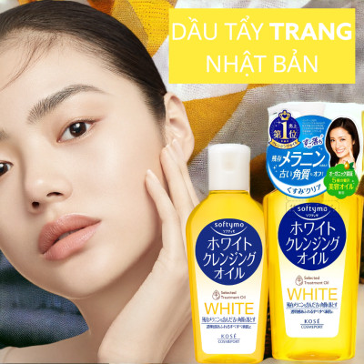 Dầu Tẩy Trang Dưỡng Trắng Da Kosé Softymo White Cleansing Oil NC 230 mL