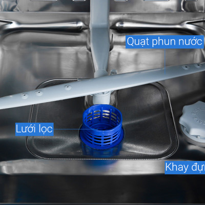 Máy rửa chén Candy CDPN 4D620PW/E Trắng - Hàng chính hãng