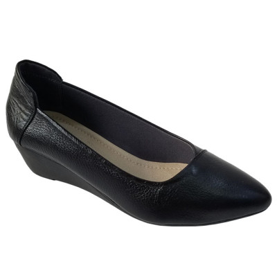 Giày Búp Bê Nữ Da Bò Thật BIGGBEN Cao 5 Phân BB123