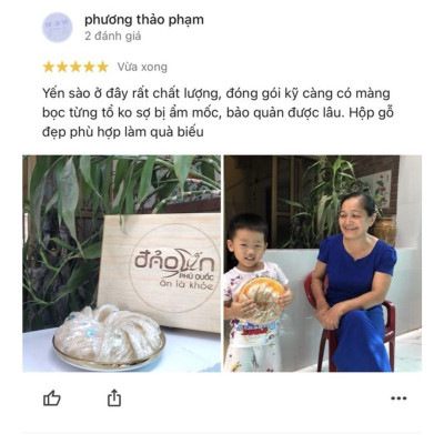 Tổ yến Trắng tinh chế Đảo Yến Phú Quốc - Yến sào nguyên chất tinh chế (10-11 tổ/100gr) - 100% khai thác tại đảo Phú Quốc