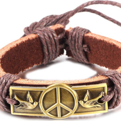 Vòng tay da hình hai con chim