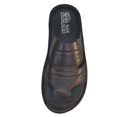 Dép Bít Mũi Nam Da Bò Thật TiTi ĐÔ Cao Cấp GSB2084d