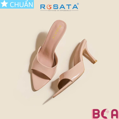 Dép guốc gót nhọn cao 5 phân RO663 ROSATA tại BCASHOP tôn dáng, êm chân kết hợp mũi nhọn tinh tế và thời trang