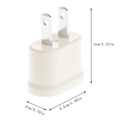 Phích Chuyển Đổi Chân Tròn Sang Chân Dẹt, Đầu Chuyển Đổi Phích Điện Nhỏ Gọn, CHuẩn US - JP - Đài. TakyHome 8601-loaitot