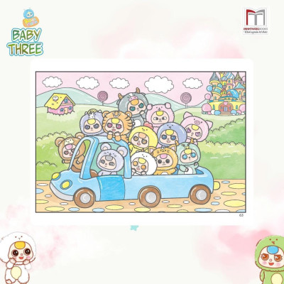 Sách Tô Màu - Baby Three 12 Con Giáp, Bốn Mùa Của Capybara, Chuyện Của Mèo Cam Và Hamster - Combo 3 Cuốn - Minh Thắng