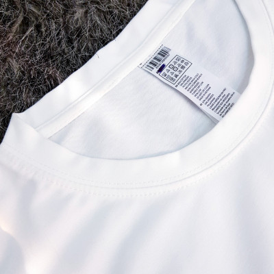 Áo thun nam nữ 80% Cotton White22