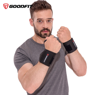 Băng quấn trợ lực khớp cổ tay tập gym, tập boxing GoodFit co giãn 4 chiều, khóa dán chắc chăn GF301W