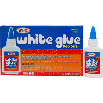 Keo sữa / Hồ dán Handmade WinQ 40ml, Độ dính cao, không độc hại