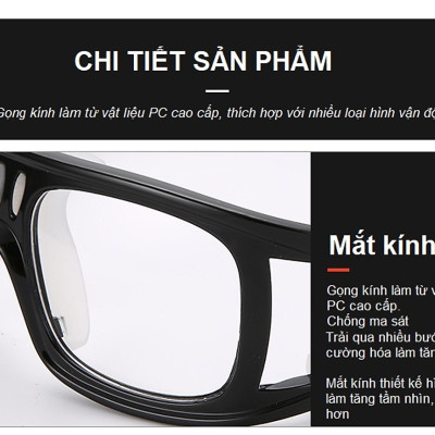 Kính Thể Thao Bảo Vệ Mắt - Kính Chơi Thể Thao Cao Cấp dododios - Có Thể Thay Mắt Kính Cho Người Cận