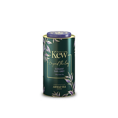 [LIMITED EDITION] TRÀ AHMAD ANH QUỐC - KEW _ Hộp thiếc HÌNH TRỤ BÁ TƯỚC (100g) pha ấm - Elegant Earl Grey