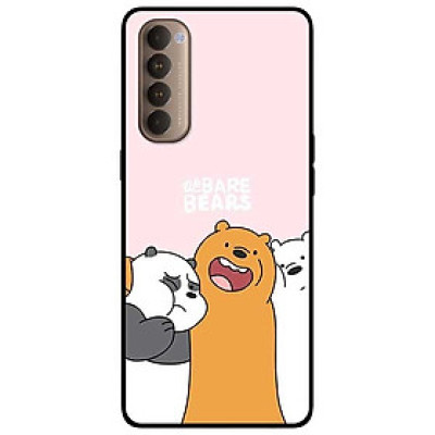 Ốp lưng dành cho Oppo Reno 4 Pro mẫu 3 Chú Gấu Ôm