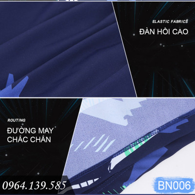 Combo đồ bơi nam giới, set 4,5 chi tiết Quần boxer 2 lớp + Kính bơi anti fog + Mũ + Bịt tai kẹp mũi + Túi đựng, mẫu cao cấp đẹp | BN007