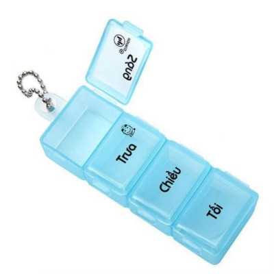 Hộp Nhựa Nhiều Màu Chia Thuốc Hàng Ngày, Chia Thuốc Từng Buổi Trong Ngày Nhỏ Gọn, Tiện Dụng Dễ Dàng Mang Đi Làm, Đi Dã Ngoại - TakyHome 7126