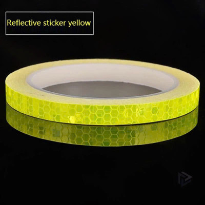 Băng Keo Phản Quang Dán Nhà Cửa, Trang Trí Oto, Xe Máy, Xe Đạp MÀU VÀNG 1cm x 8m