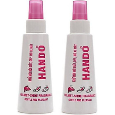 Bộ 2 chai xịt khử mùi giày dép, mũ bảo hiểm 120ml Hando