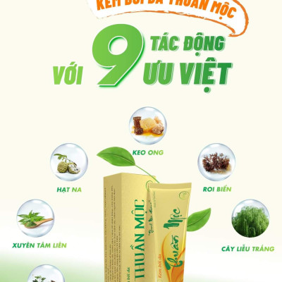 Combo kem bôi da thuần mộc ngừa rôm sảy chàm sữa nấm da đầu Thanh Mộc Hương 16g