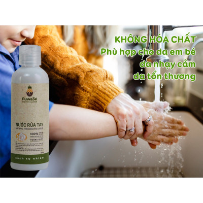 Nước rửa tay sát khuẩn Fuwa3e hữu cơ, tinh dầu quýt thơm dịu nhẹ