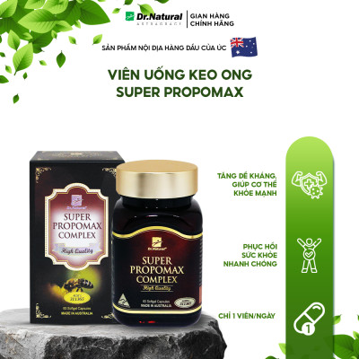 Viên Uống Keo Ong Bồi Bổ Sức Khỏe Dr Natural Super Propomax 60 Viên | Tăng Sức Đề Kháng, Phục Hồi Sức Khỏe Nhanh Chóng  - Hàng Chính Hãng