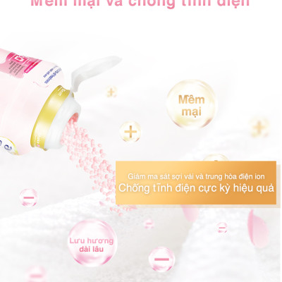 Combo 2 Hạt Xả Thơm Quần Áo Arfum Lưu Hương Tới 16 Tuần, Làm Mềm Vải Và Chống Tĩnh Điện (250gr/Chai)- 2 mùi hương