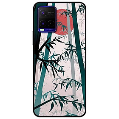 Ốp lưng dành cho Vivo Y21 - Vivo Y21s mẫu Trúc Trăng Đỏ