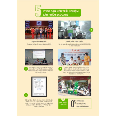 Nước lau sàn Hữu cơ đuổi muỗi tinh dầu thiên nhiên thương hiệu Ecocare