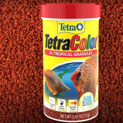 Thức ăn cá TetraColor XL Tropical Granules (Tetra Color) cám chìm tăng màu bể cá cảnh thủy sinh
