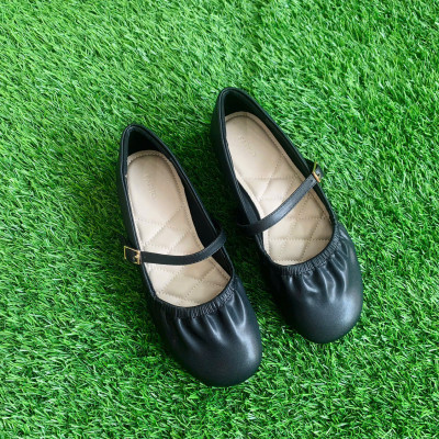 Giày Búp Bê  Mũi Tròn Chun Mềm – PABNO PN12032