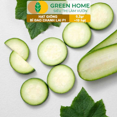Hạt Giống Bí Đao Chanh Lai F1 GreenHome, Gói 0,2g~10 hạt, Siêu Trái, Nhiều Quả, Dễ Trồng Quanh Năm T42
