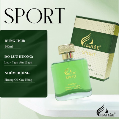 Nước hoa nam thơm lâu, Charme Sport 100ml, nam tính, năng động đầy cuốn hút, đúng chất quý ông
