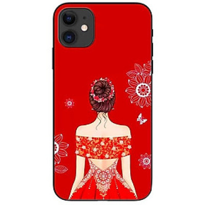 Ốp lưng dành cho Iphone 12 Mini mẫu Cô gái váy ngang vai