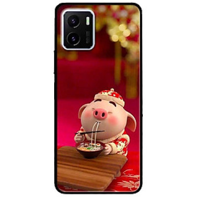 Ốp lưng dành cho Vivo V23 5G / S12 - Vivo Y15s / Y15A mẫu Heo Ăn Nền Đỏ
