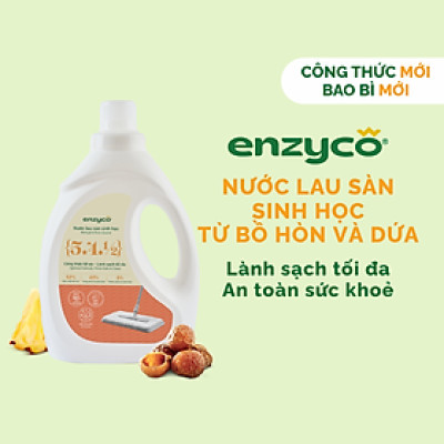Nước Lau sàn sinh học ENZYCO 2L - Chiết xuất Bồ hòn và Enzyme Dứa