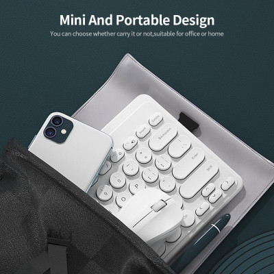 Bộ bàn phím tròn và chuột không dây BOW K610 2.4G