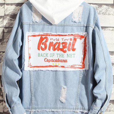 Áo khoác jean Nam phộm rộng ,phong cách bụi-9300106