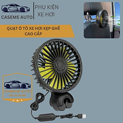 Quạt Ô Tô Điện Cho Ghế Sau Quạt Ghế Sau Ô Tô Tiện Dụng Với 3 Tốc Độ Gió - Hàng Chính Hãng