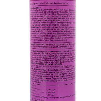 Combo 2 Bình Xịt Côn Trùng RAID  Hương Lavender 520ml