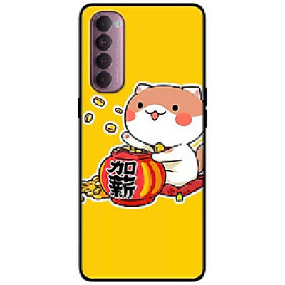Ốp lưng dành cho Oppo Reno 4 Pro mẫu Mèo vung Tiền