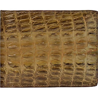 Ví Nam Da Cá Sấu Gai Lưng Huy Hoàng HT2231 (12.5 x 10 cm) - Rêu