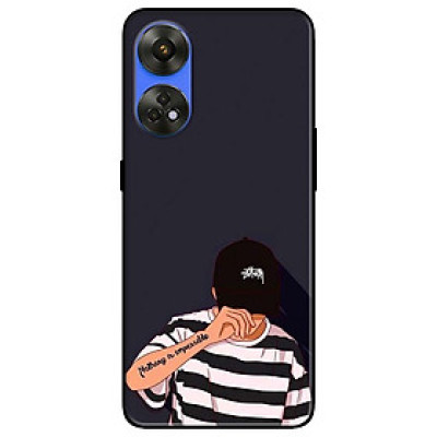 Ốp lưng dành cho Oppo Reno 8T 4G - Reno 8T 5G - Reno 10 5G - Reno 10 Pro 5G - Bad Boy Nón Đen - Hàng Chính Hãng