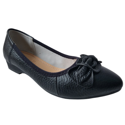 Giày Búp Bê Nữ Da Bò Thật BIGGBEN Cao 3 Phân BB135