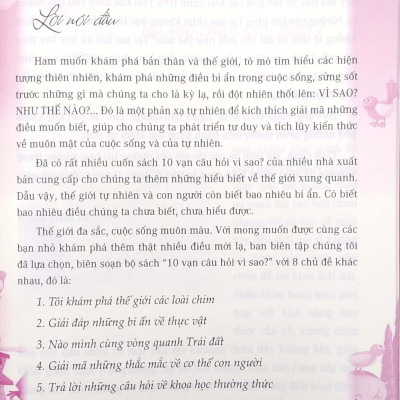 10 Vạn Câu Hỏi Vì Sao - Tôi Khám Phá Thế Giới Các Loài Chim