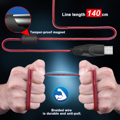 Chuột chơi game có dây công thái học HXSJ S300  nhẹ nhàng đầy màu sắc với DPI có thể điều chỉnh cho người chơi cao cấp