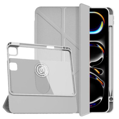 Bao Da cho iPad Pro 11 Inch M4 2024 Cao Cấp Xoay 360 WIWU Rotative Magnetic Case Tháo Rời Kèm Khe Bút Chống Sốc - Hàng chính hãng