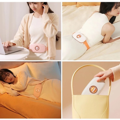 Máy massage chườm ấm bụng .đai massage chườm nóng bụng giảm đau mỏi