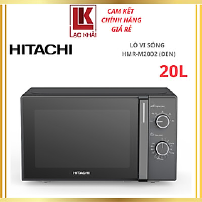 Lò vi sóng Hitachi HMR-M2002, dung tích 20L, màu đen, 700W, 5 mức công suất - Hàng chính hãng