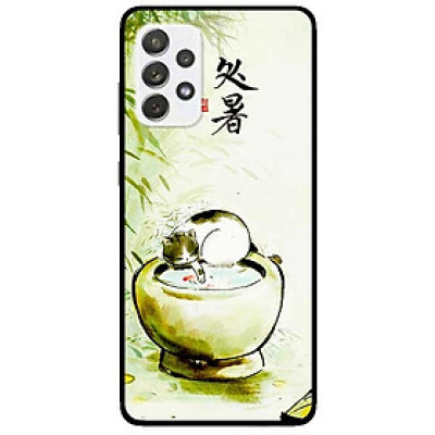 Ốp lưng dành cho Samsung Galaxy A32 mẫu Mèo Chậu Nước